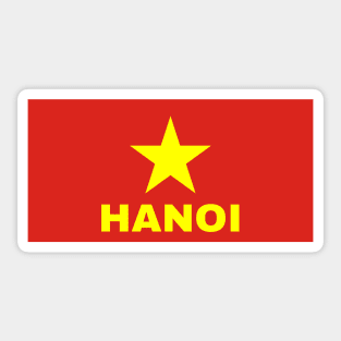 Hanoi City in Vietnamese Flag Sticker